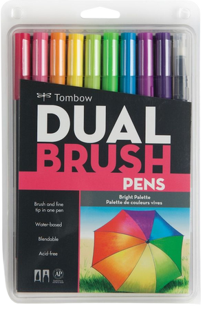Find the Tombow Dual Brush Pens, Bright at Michaels