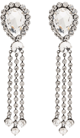 Alessandra Rich crystal drop earrings - FARFETCH