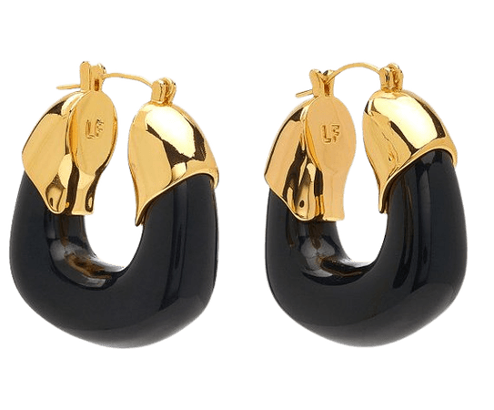 The Organic Acrylic Hoop Earrings By Lizzie Fortunato | Moda Operandi