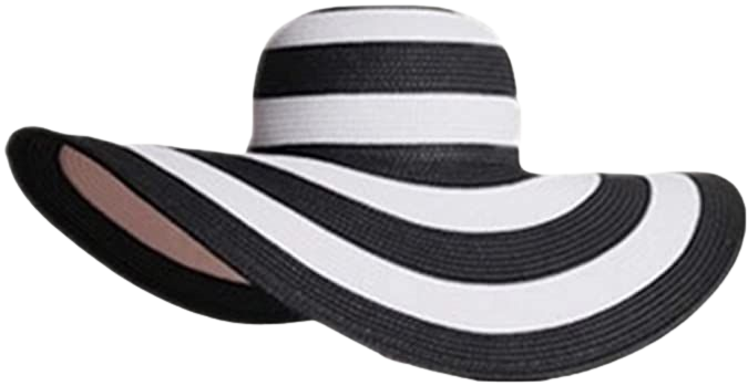 Da.Wa Women Classic Black and White Stripes Summer Hat Cap Straw Hat Woven Straw Hat Beach Hat : Amazon.co.uk: Clothing