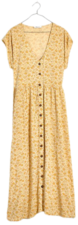 Button-Front Midi Dress in Piccola Floral
