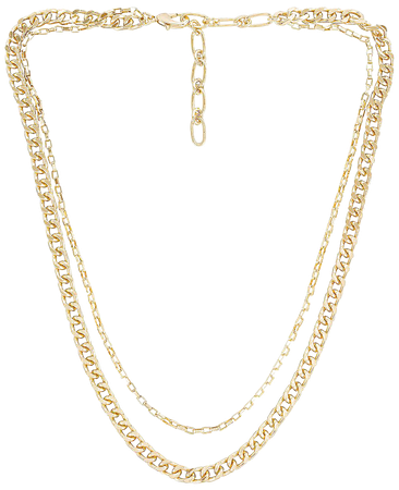 Amber Sceats Layered Chain Necklace in Gold | REVOLVE