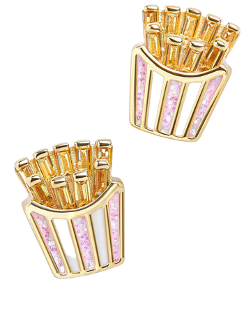 BaubleBar French Fries 18K Gold Vermeil Stud Earrings | Nordstrom