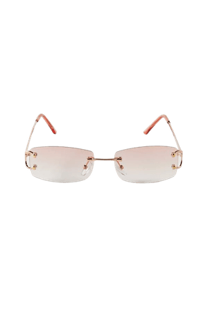 Rileigh Rimless Rectangle Sunglasses | Urban Outfitters