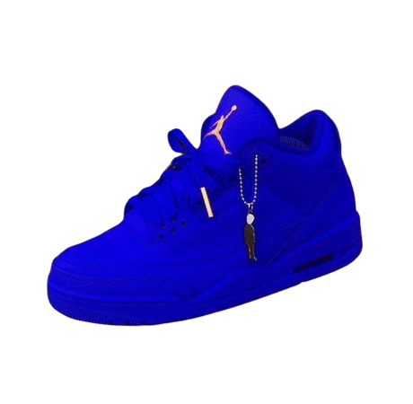 electric blue Jordan’s