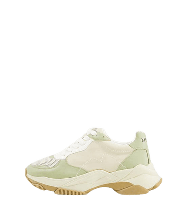 MIINIML Harper chunky sneakers in khaki | ASOS