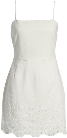 Row A Embroidered Sleeveless Minidress | Nordstrom