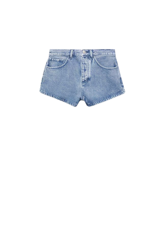 Mid-rise denim shorts - Women | Mango USA