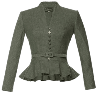 Regina Linen-Cotton Peplum Blazer By Lena Hoschek | Moda Operandi