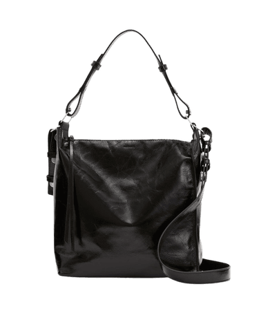 ALLSAINTS US: Womens Kita Leather Crossbody Bag (liquid_red)