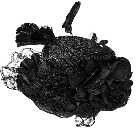 Lorelei Gothic Lolita Mini Hat Fascinator by Pyon Pyon