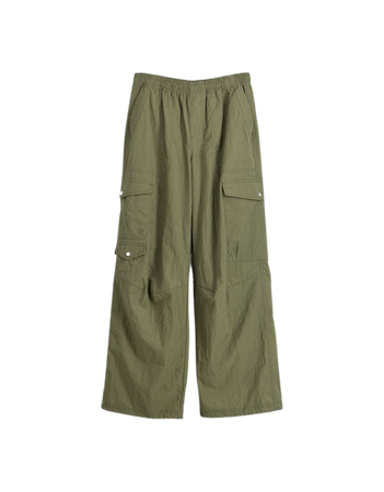 Nylon parachute pants with pockets - Pants - Women | Bershka