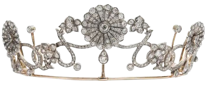 Antique Victorian circa 1890 16.76 ct Diamond Silver and Gold Belle Époque Tiara For Sale at 1stDibs | diamond tiara for sale, belle epoque tiara