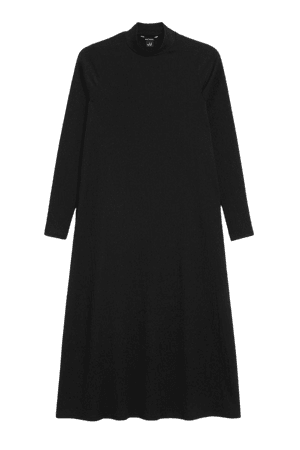 Turtleneck midi dress - Black - Midi dresses - Monki WW