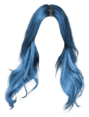 Blue Hair Png
