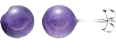 Amazon.com: Rhodium Plated .925 Sterling Silver Natural Purple African Amethyst 8mm Round Sphere Ball Stud Earrings with Butterfly-Back: Clothing, Shoes & Jewelry