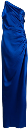 Michelle Mason one-shoulder silk gown - FARFETCH