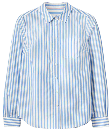 Classic Cotton Shirt - Grape Hyacinth Stripe | Boden US