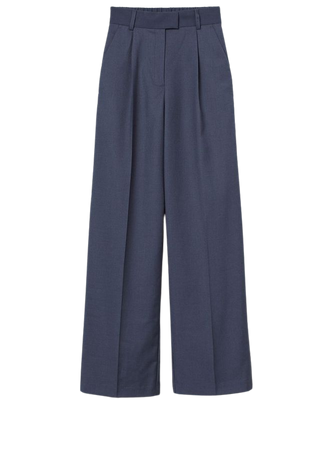 Wide trousers - Steel blue - Ladies | H&M SG