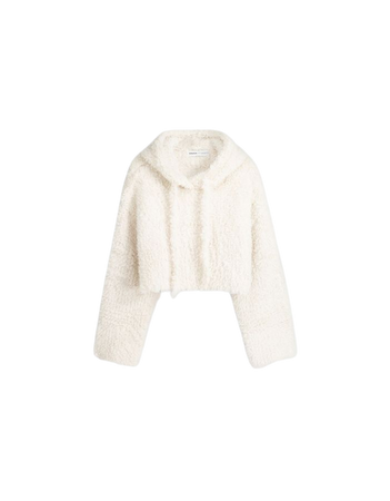 Faux fur hooded sweater - New - Women | Bershka