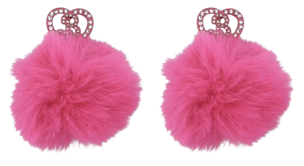 Barbie Bling Pink Pom Earrings | Hot Topic | $9.90