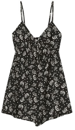 Paisley print romper - Dresses - Woman | Bershka
