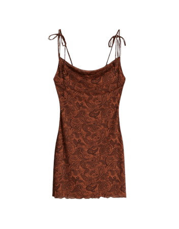 Tulle mini dress with tie straps - Dresses - Woman | Bershka