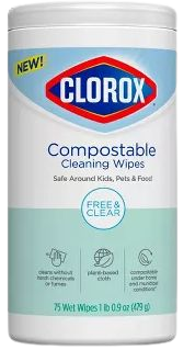 Clorox Compostable Wipes - Free & Clear - 75ct : Target