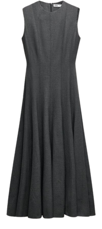 SLEEVELESS DRESS ZW COLLECTION - Dark gray | ZARA United States