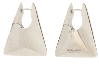 Silver Triangle Earrings By Bottega Veneta | Moda Operandi