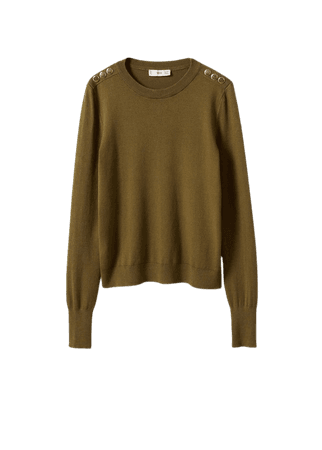 Buttons detail knit sweater - Women | Mango USA
