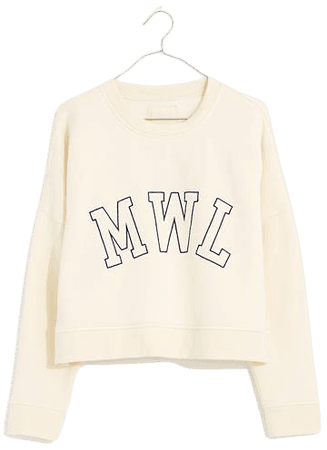 MWL Betterterry Embroidered Crop Sweatshirt