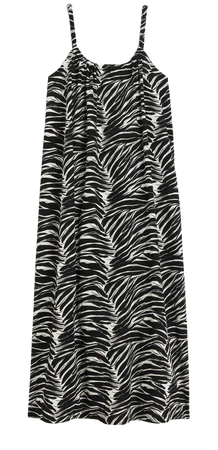 Oversized Jersey Dress - Black/patterned - Ladies | H&M US