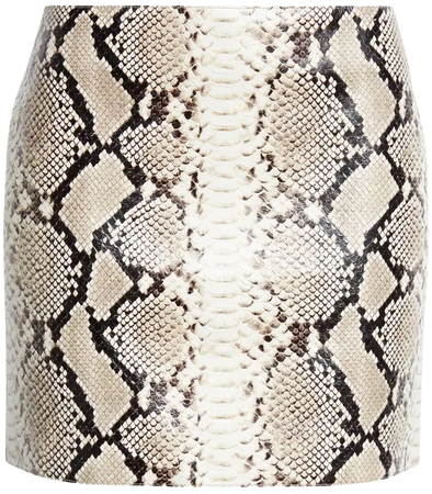 Michael Kors Collection Python Embossed Leather Miniskirt | Nordstrom