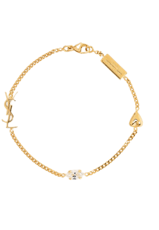 Saint Laurent crystal-charm Bracelet - Farfetch