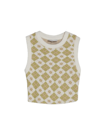 Fuzzy crew neck sweater vest - New - Woman | Bershka