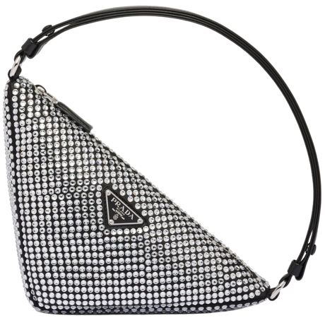 Prada Triangle crystal-embellished Mini Bag - Farfetch