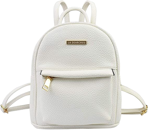 Amazon.com: LA DEARCHUU Mini Backpack Purse for Women Soft Faux Leather Travel Backpack Casual Lightweight Daypack for Teen Girls (Lichee Pattern White) : Clothing, Shoes & Jewelry