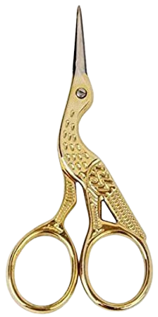 Amazon.com: Scissors Embroidery Stork Vintage Scissors Bird Shears Gold Sewing Craft Scissors for Embroidery Thread Needlework, Quilting by Elite Point