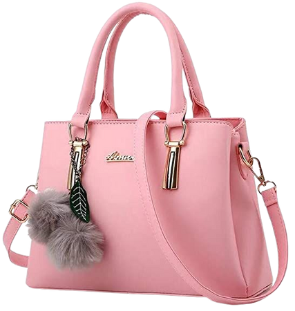 Amazon.com: Dreubea Women's Leather Handbag Tote Shoulder Bag Crossbody Purse Pink : Clothing, Shoes & Jewelry