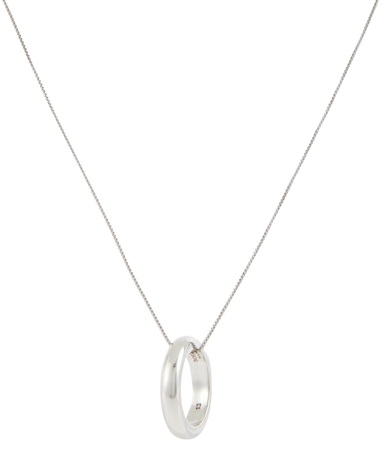 Essentials Sterling Silver Pendant Necklace in Silver - Bottega Veneta | Mytheresa