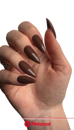 Brown Stiletto Nails