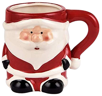 Amazon.com: 3D Santa Claus Coffee Mug Christmas Holiday Ceramic Mug Christmas Festival Holiday Gifts For Children Friends 12 ounce(Red & White): Kitchen & Dining