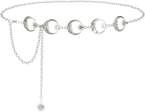 Amazon.com: SUOSDEY Metal Chain Belt Women Belly Waist Chain Fashion Body Link Belts : Clothing, Shoes & Jewelry