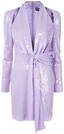 Shop purple Tom Ford sequin tie waist dress with Express Delivery - Farfetch