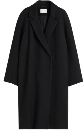 Double-breasted Midi Coat - Black - Ladies | H&M US