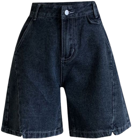 dark blue Bermuda shorts