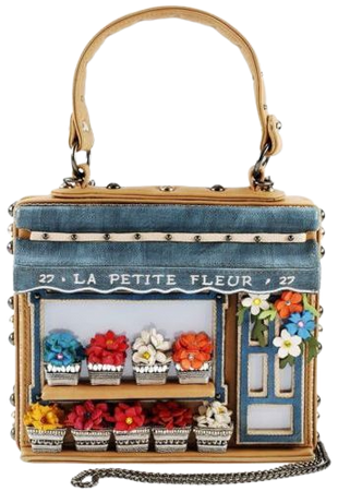 MARY FRANCES La Petite Fleur Embellished Flower Shop Themed Novelty Top Handle B 634010000257 | eBay