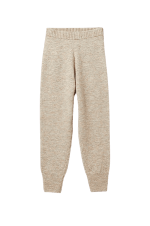Amba Knitted Joggers - Beige - Trousers - Weekday GB