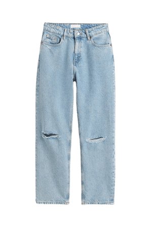 Mom Loose Fit Jeans - Light denim blue - Ladies | H&M US